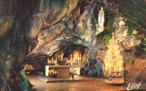 POSTAL PV12308: Le Grotte Miraculeuse, Lourdes