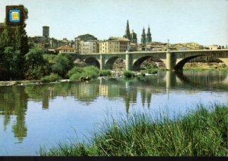 POSTAL PV12361: Puente de Piedra en Logroño