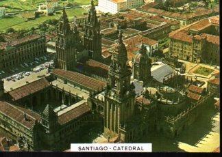 POSTAL PV12367: Vista aerea de la Catedral de Santiago de Compostela