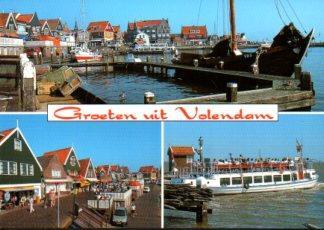 POSTAL PV12351: Puerto de Volendam, Holanda