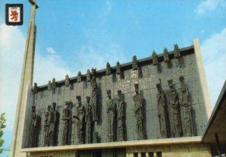 POSTAL PV12493: Fachada Santuario de Nuestra Sra del Camino, Leon