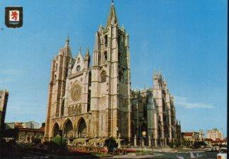 POSTAL PV12495: Catedral de Leon vista general