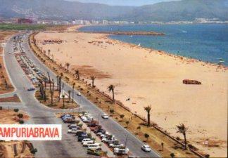 POSTAL PV12477: Playa de Castello de Ampurias