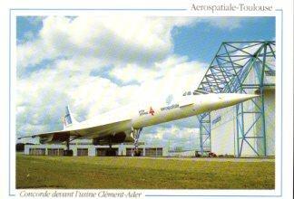 POSTAL PV12539: Concorde devant l0usine Clement-Ader, Aerospatiale Toulouse