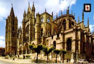 POSTAL PV12522: Vista de la Catedral de Leon