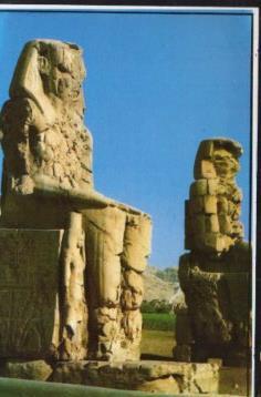 POSTAL PV13141: Egypt. Luxor. The Statues of Memmon