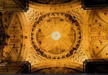 POSTAL PV13067: Monasterio de Celanova en Orense, cupula de la Iglesia