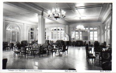 POSTAL PV13062: Colegio LA SALLE en Paterna Valencia, sala de visitas