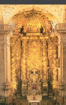 POSTAL PV13064: Monasterio de Celanova en Orense, retablo Mayor de la iglesia