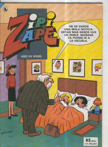 Bruguera: Zipi y Zape semanal numero 666: Zipi/zape: profesor particular