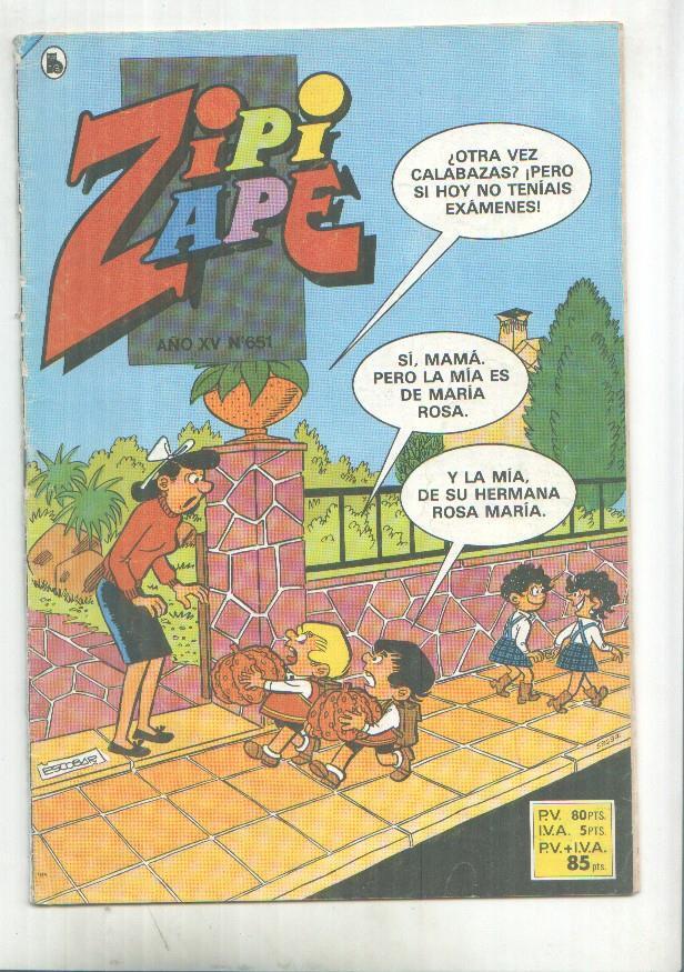 Zipi y Zape semanal numero 651: Zipi/zape:  