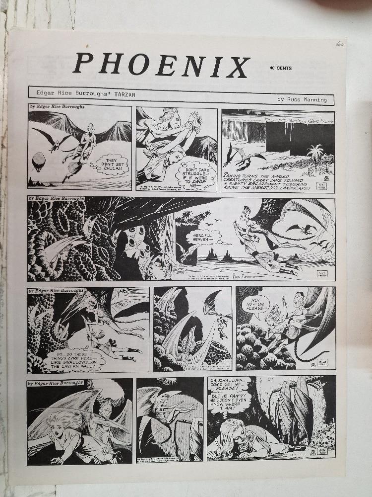 Magazine/Fanzine: Phoenix numero preliminar - Edgar Rice Burroughs' Tarzan by Russ Manning