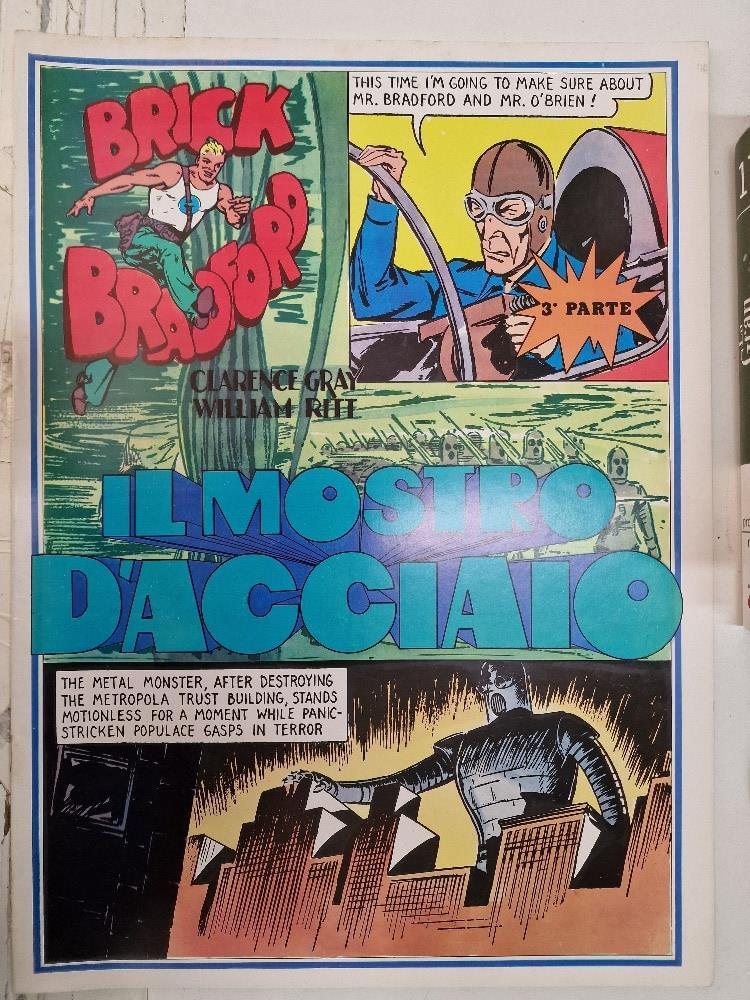 Collana/colección: Gertrie Daily num 10, Brick Bradford - il mostro d'Acciaio 3a parte. Tiras diarias desde el 13-11-1939 al 16-3-1940
