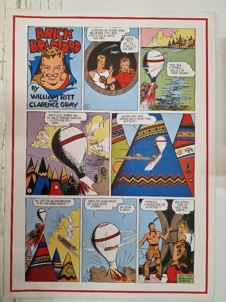 Collana/colección: Gertrie Daily num 42, Brick Bradford. Tiras dominicales (albo n.37) desde el 7/10/1945 al 20/1/1946