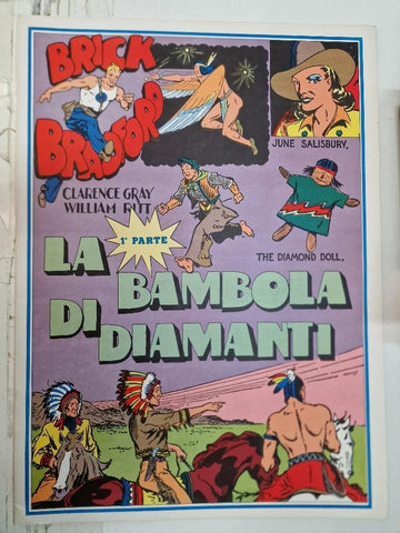 Collana/colección: Gertrie Daily num 19, Brick Bradford - La bambola di diamanti, 1a parti. Tiras diarias desde el 18/3 al 17/8/1940
