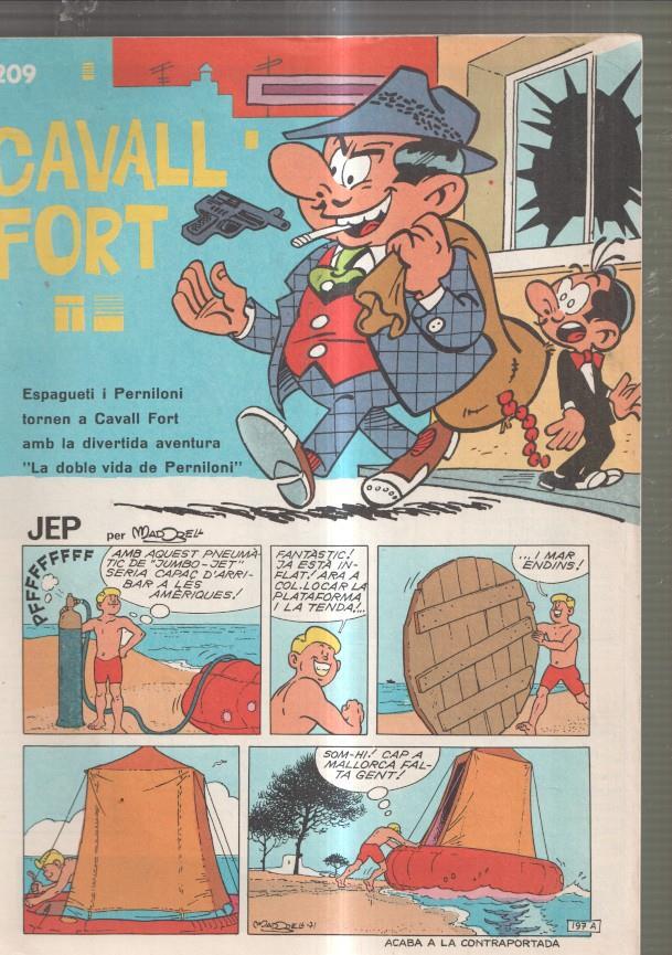 Revista: Cavall Fort numero 209, 1971: Espaguetti i Perniloni- Allo que passa- Els