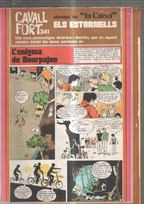 Revista: Cavall Fort numero 341, 1976: L enigma de Dourpajon- Una aventura dels