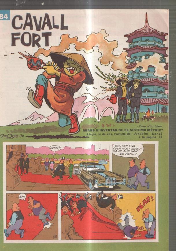 Revista: Cavall Fort numero 184, 1970, El Quico i les boles roses- El rellotge de