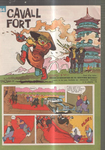 Revista: Cavall Fort numero 184, 1970, El Quico i les boles roses- El rellotge de