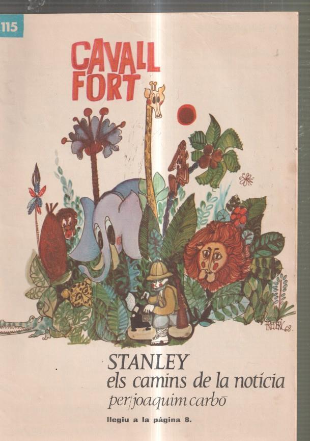 Revista: Cavall Fort numero 115, 1970: Stanley els camins de la noticia- El mon de