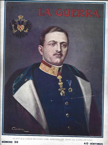 LAMINA 38837: Archiduque Carlos Francisco Jose, heredero del trono de Austria-Hungria