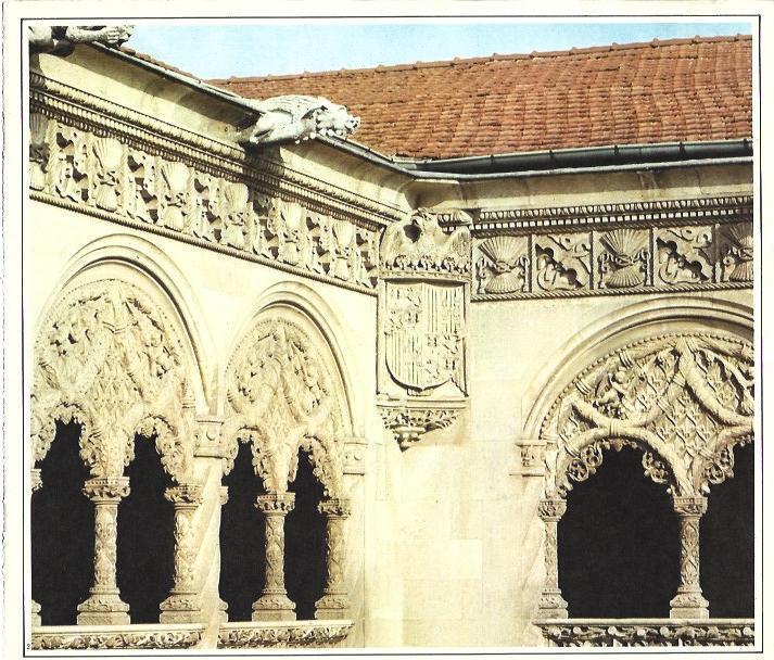 LAMINA 38877: Detalle de claustro en Valladolid