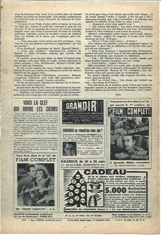 LAMINA 38851: Publicidad en la revista Film Complet