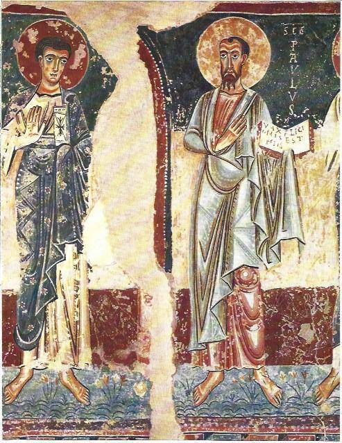 LAMINA 38719: Fresco con San Pablo