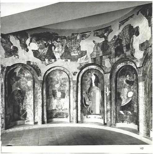 LAMINA 38728: Abside con frescos romanico