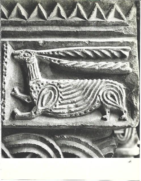 LAMINA 38717: Animal en capitel de L'Estany
