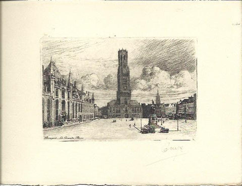 LAMINA 38767: Le Grand Place du Bruges
