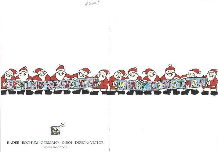 POSTAL DE NAVIDAD A6301: Papa Noel