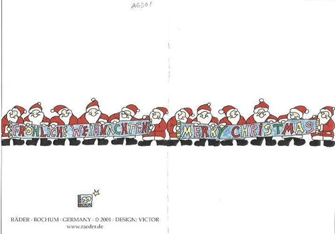 POSTAL DE NAVIDAD A6301: Papa Noel