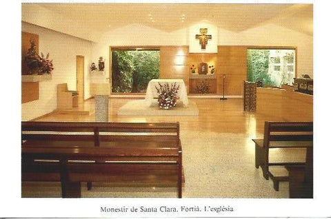 POSTAL A6292: Monasterio de Santa Clara. Interior de la iglesia