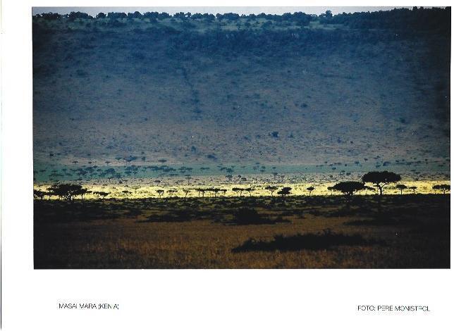 POSTAL DE NAVIDAD A6342: Foto Masai Mara por Pere Monistrol