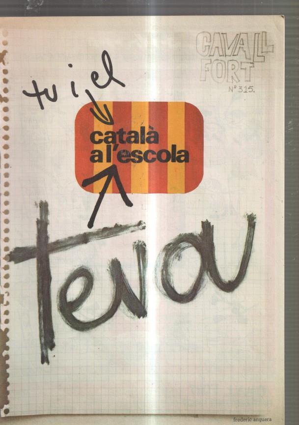 Revista: Cavall Fort numero 315, 1974: El millor menjar- Tu i el catala a la teva