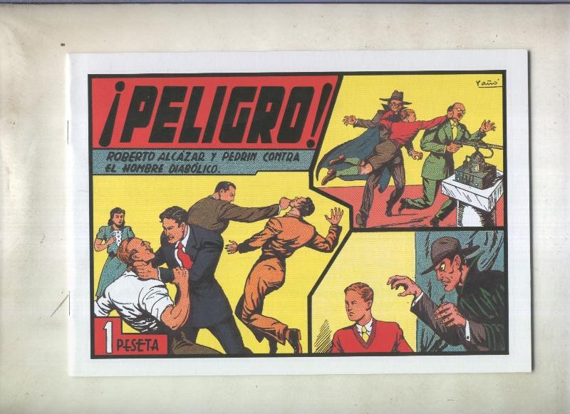 Facsimil Roberto Alcazar y Pedrin numero 0100: Peligro
