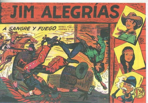 Facsimil: Jim Alegrias numero 26: A sangre y fuego