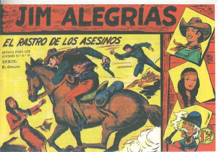 Facsimil: Jim Alegrias numero 07: El rastro de los asesinos