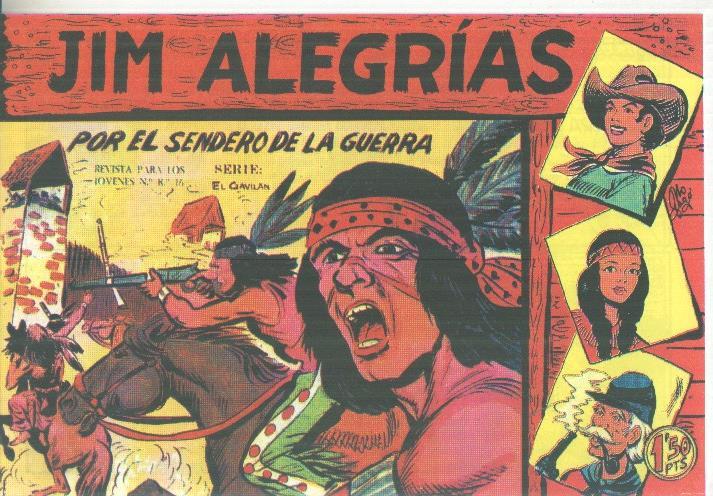 Facsimil: Jim Alegrias numero 25: Por el sendero de la guerra