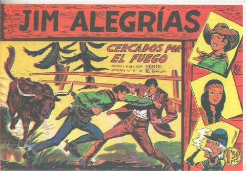 Facsimil: Jim Alegrias numero 44: Cercados por el fuego