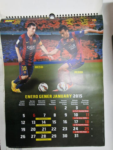 Calendario: F.C. Barcelona 2015. Mundo deportivo