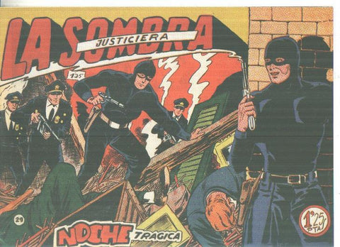 Facsimil: La sombra justiciera numero 29: Noche tragica