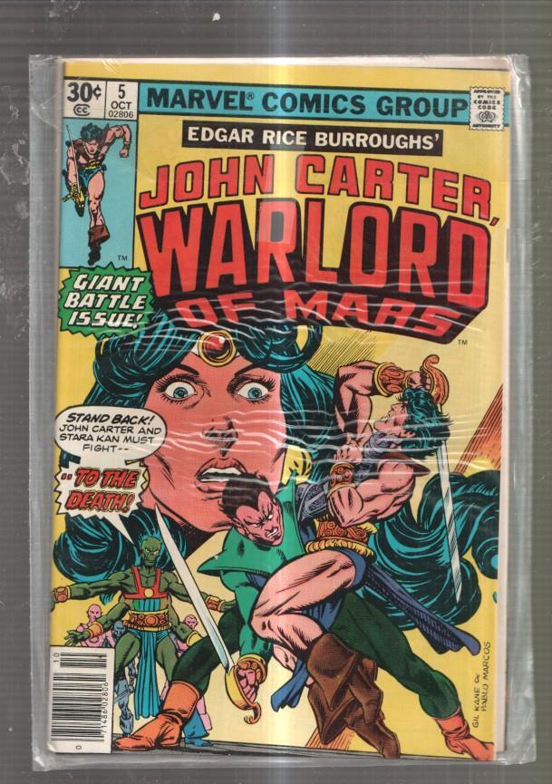 Marvel Comics: John Carter Warlord of Mars numero 05: and one Shall Die