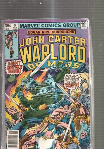 Marvel Comics: John Carter Warlord of Mars numero 09: Armageddon at last