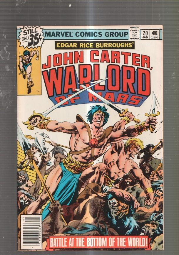 Marvel Comics: John Carter Warlord of Mars numero 20: Vattle at the bottom of the World