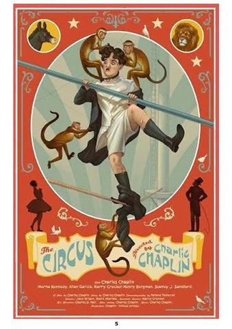 Poster DIN 4 numero 1421: El Circo: Charlie Chaplins modelo 05