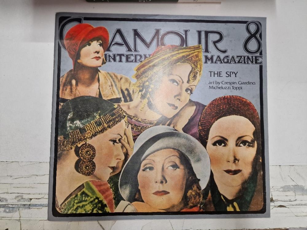 Glamour 8 International Magazine, The Spy art by Crespin, Giardiono, Micheluzzi, Toppi