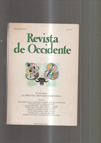  Revista de Occidente numeros 7-8, extraordinario I, 1963