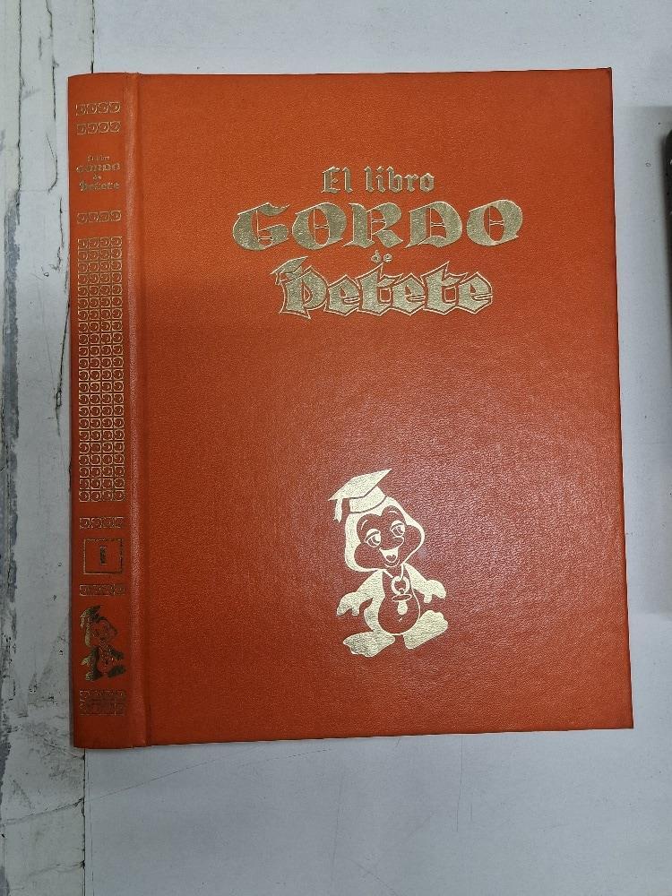 Tapa para encuadernal el tomo anaranjado de El Libro Gordo de Petete